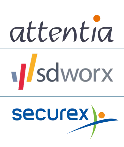 Attentia, SD Worx et Securex, partenaires RH compatibles Odoo