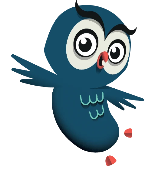 Hibou Niboo, mascotte de Niboo partenaire Odoo
